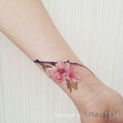 Hình xăm tattoo hoa đẹp AM14 Candyshop88