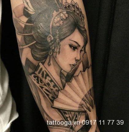 hình xăm geisha