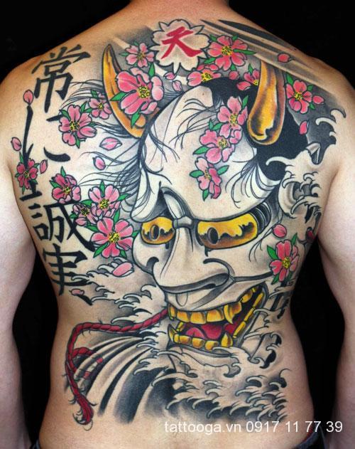 Hình Xăm Mặt Quỷ (Hanya) Và Ý Nghĩa Khiến Ai Cũng Phải Rùng Mình - Tattoo Gà