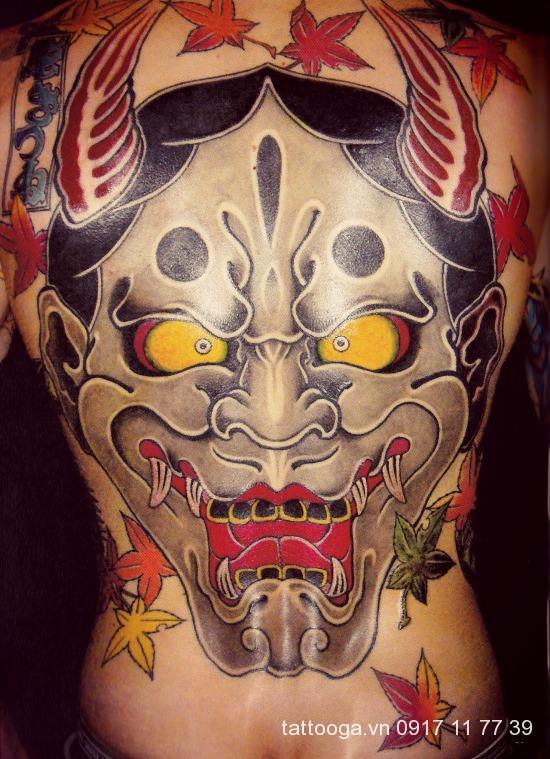 Hình xăm mặt quỷ hanya và ý nghĩa khiến ai cũng phải rùng mình  tattoo gà