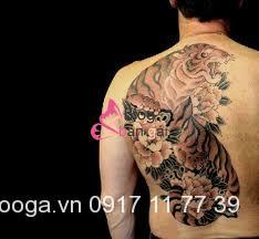 hình xăm hổ lên núi. - Tattoo Gà