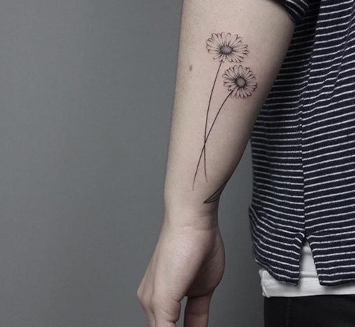 Tattoo hoa cúc